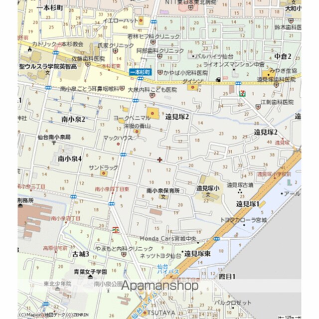 宮城県仙台市若林区遠見塚２丁目[1K/23.88m2]の周辺2