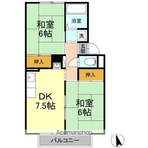 シートピア屋島 B棟の間取り写真