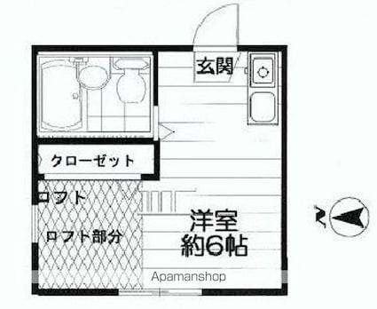 サンヒルズ江古田[1R/14.15m2]の間取図