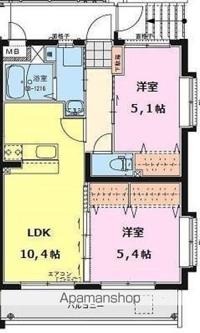 エアフォルクIIIの間取り写真
