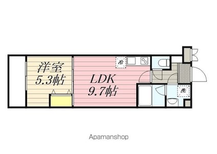 ＨＦ東武練馬レジデンス[1LDK/35.51m2]の間取図
