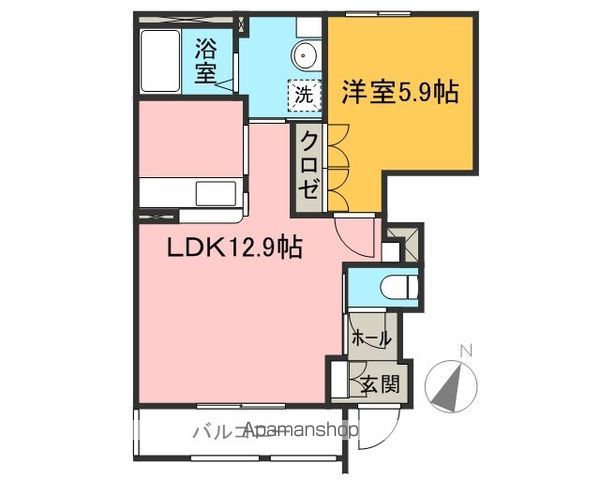 Dモンドの間取り写真
