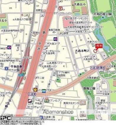 東京都大田区大森本町２丁目[1K/23.68m2]の周辺