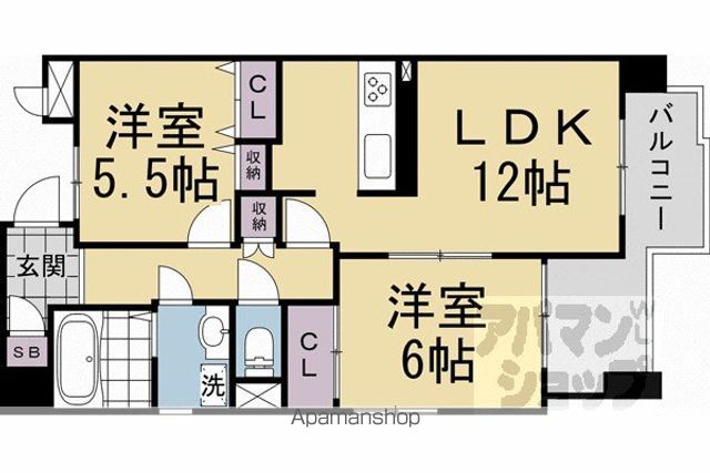 グローバル北白川の間取り写真