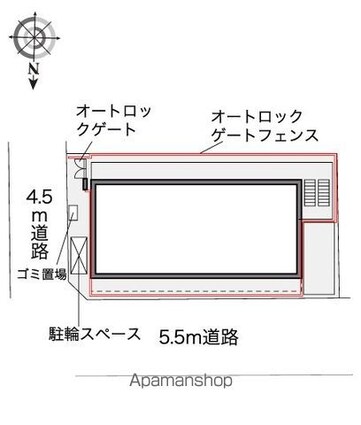 レオパレスシェモアⅢ[1K/19.87m2]の配置図