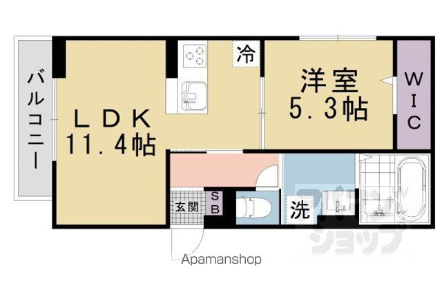 ヴェルソー石山の間取り写真