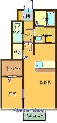 アスナロ[1LDK/33.35m2]の間取図
