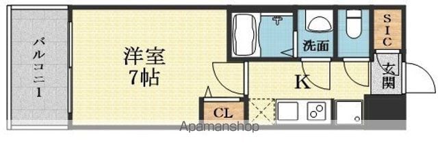 リッツ新大阪の間取り写真