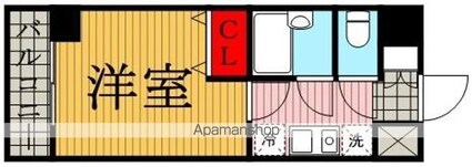 メインステージ三軒茶屋[1K/20.16m2]の間取図