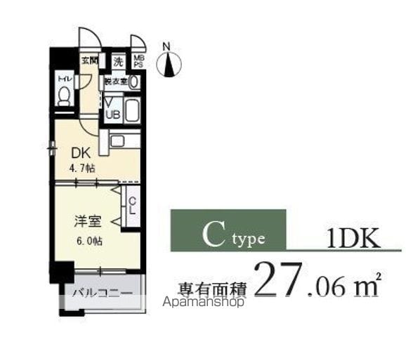 ブランクレール谷町の間取り写真