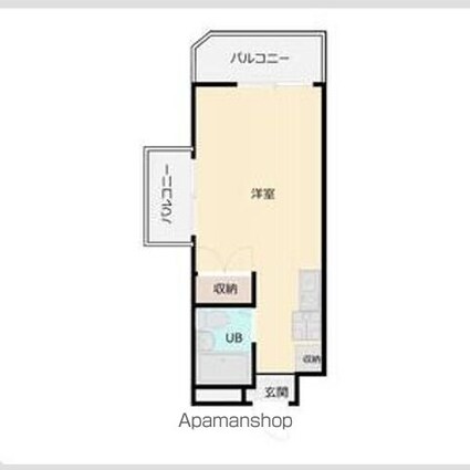 パールマンション柳沢[1K/17.55m2]の間取図