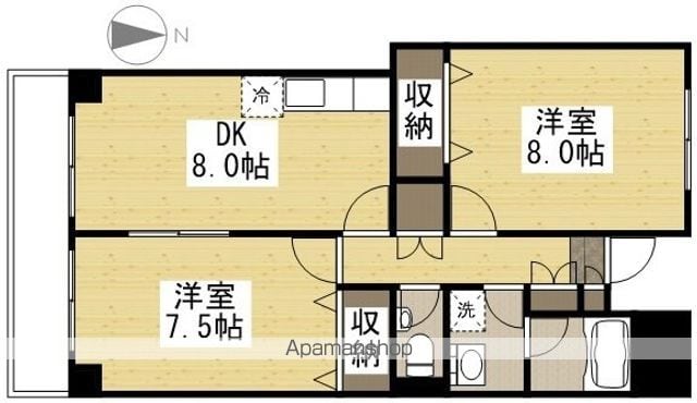 谷万成プリーモの間取り写真