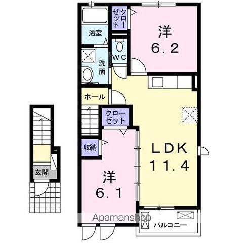 シェリール Iの間取り写真
