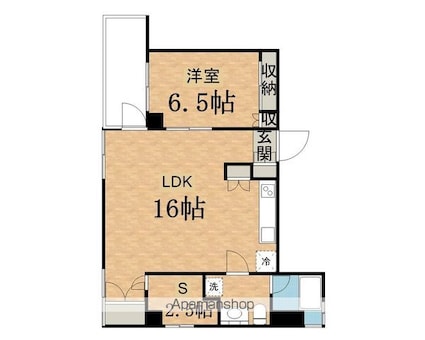 グリーンボックスⅤ[1SLDK/55.53m2]の間取図