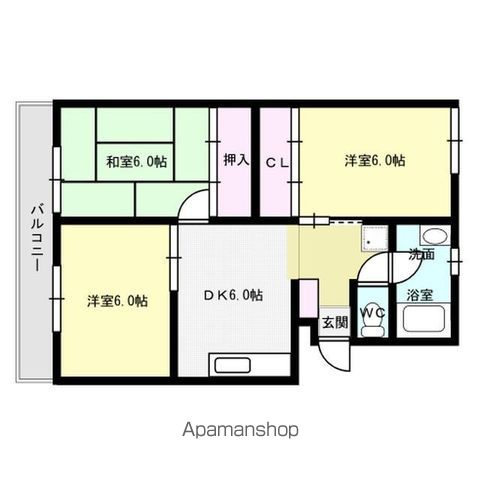 白金ハイツの間取り