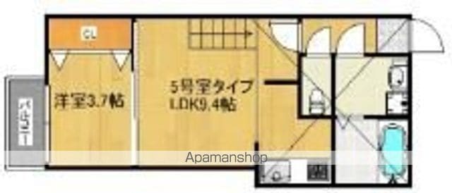 クレオ姪浜六番館の間取り写真