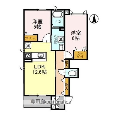 【有田市箕島のアパートの間取り】