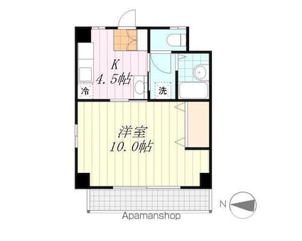 ビッグベンビル[1K/31.88m2]の間取図