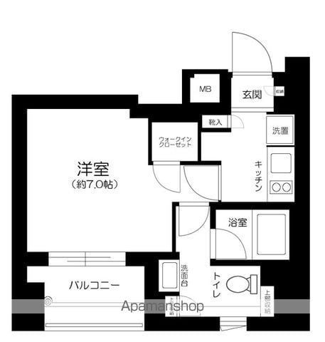 パークリュクス銀座MONOの間取り写真