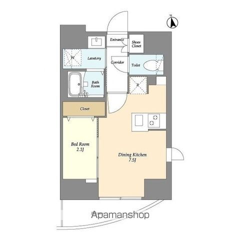 VILLA CREST HIGASHI UENOの間取り写真