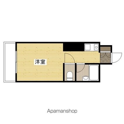 サンピア白樺[1R/17.53m2]の間取図