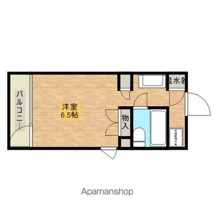 ハウス・エプタ[1R/20.2m2]の間取図