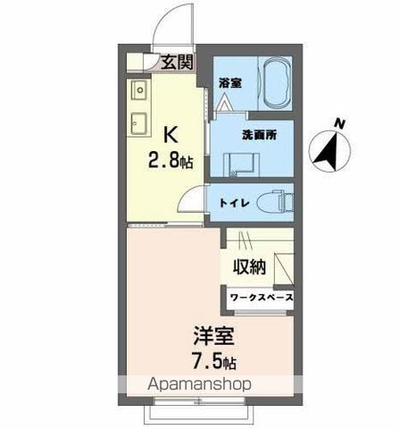 サニーハイツMARUの間取り写真