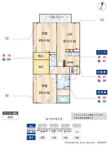 リリー坂下 ABの内装写真