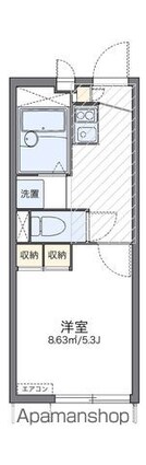 レオパレスサン　ミラード[1K/19.06m2]の間取図