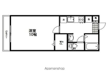 サンホームⅠ[1K/31.37m2]の間取図