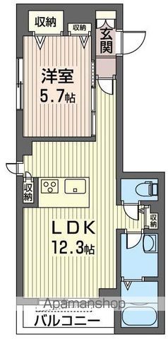 【立川市高松町のマンションの間取り】