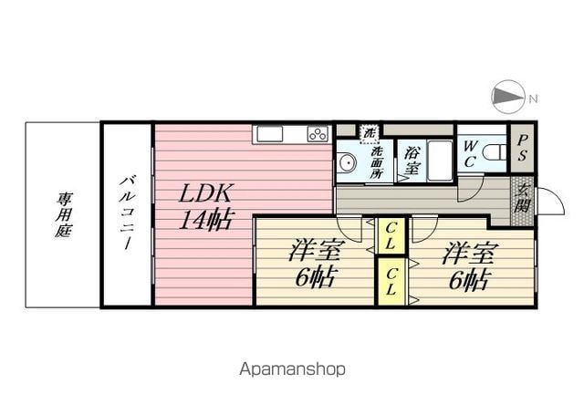 【ハイツ南の間取り】