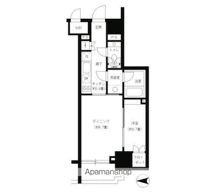 東京都千代田区神田須田町２丁目[1DK/32.07m2]の間取図