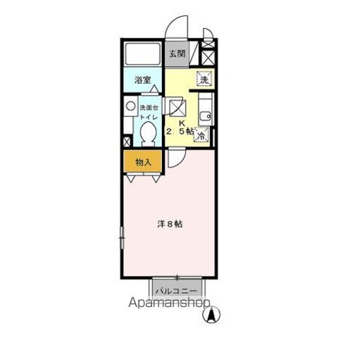 日野市多摩平のアパートの間取り