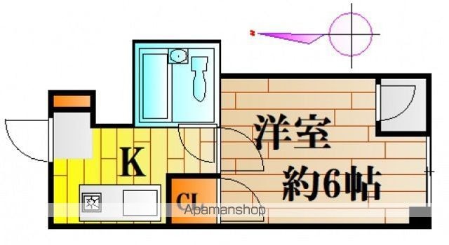 コーポ吉村[1K/18m2]の間取図