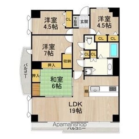 アーデンコート住吉川の間取り写真