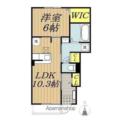 ｌｅ　ＰｒｉｎｔｅｍｐｓⅡ[1LDK/47.66m2]の間取図