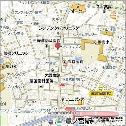 ＬｉｖｅＦｌａｔ中野鷺宮[1LDK/37.36m2]の配置図
