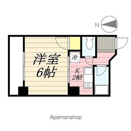 佐伯ビル[1K/20.02m2]の間取図