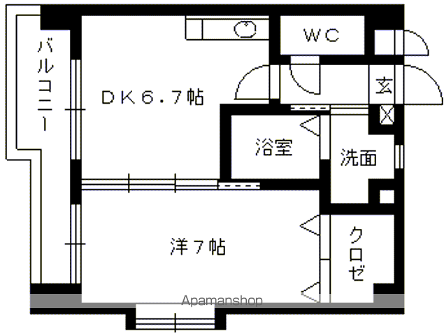 シャトナール城南IIの間取り写真