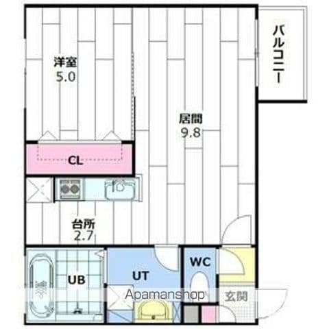 ANGEーROSEの間取り写真
