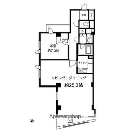 東京都港区南青山５丁目[1LDK/81.94m2]の間取図