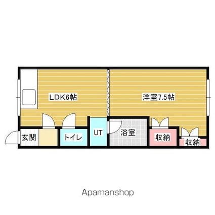 コーポ松井[1DK/29.81m2]の間取図
