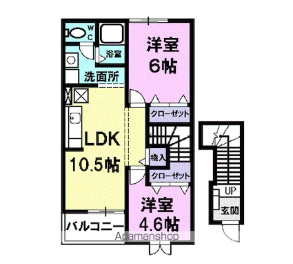 スプリング・フィールド[2LDK/51.67m2]の間取図