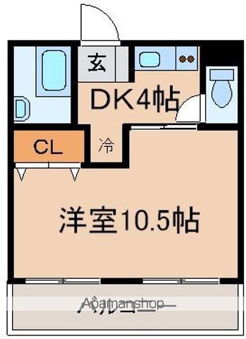 【昭島市昭和町のマンションの間取り】