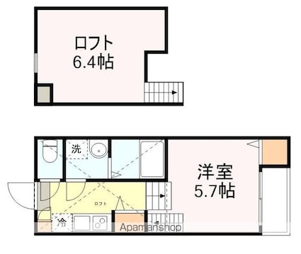 ｍａｉｓｏｎ　ｄｅ　ｆｒａｉｓｅ[1K/21.89m2]の間取図