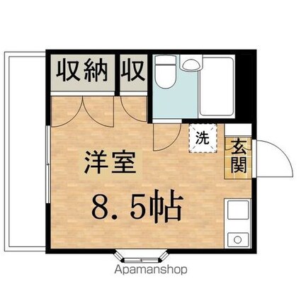 伊藤ハイツ[1R/20.25m2]の間取図