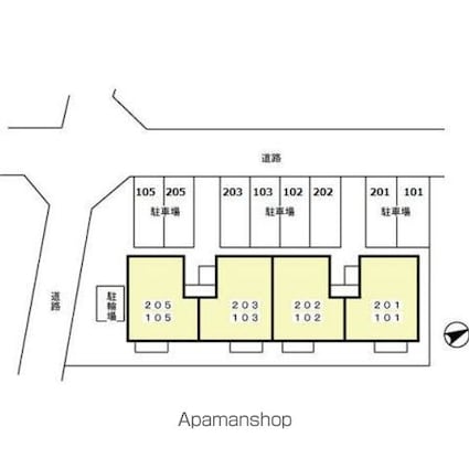 アーニマ・カーサ[2DK/42.12m2]の配置図