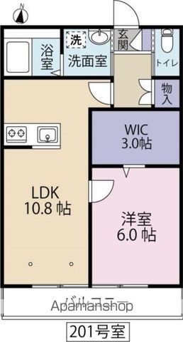 永寿パレスBの間取り写真