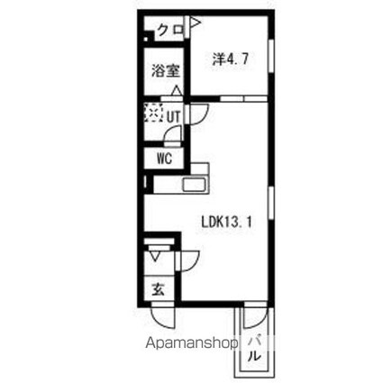 Ｐｒｅｃｉｏｕｓ庄内通[1LDK/40.16m2]の間取図